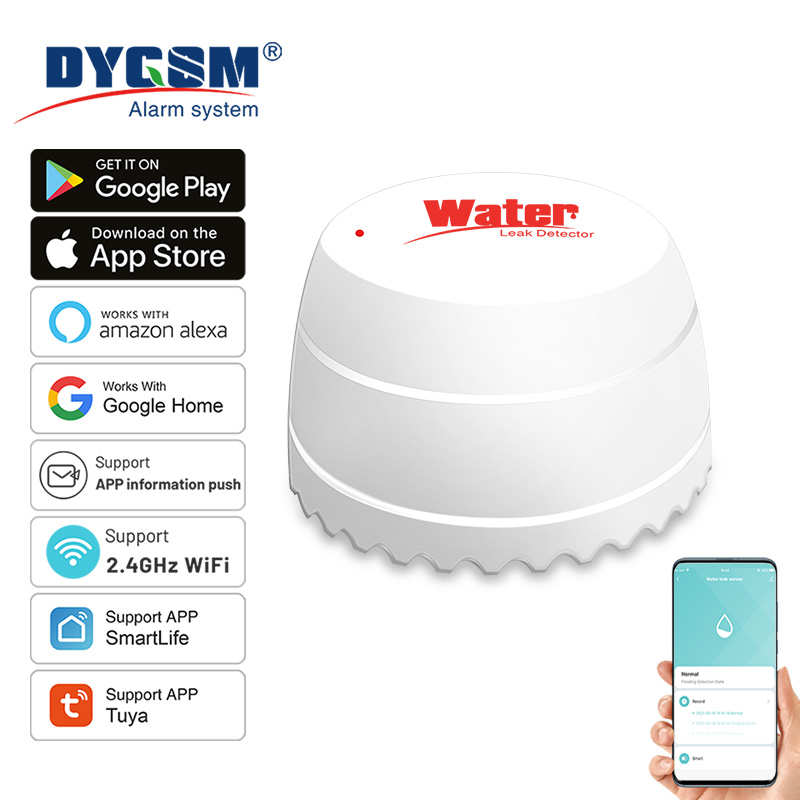 Wifi Water Sensor - Tuya WiFi Waterlekdetector Overstromingssensor Smart Life