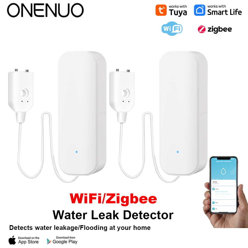 Wifi Water Sensor - WiFi/Zigbee Watersensor Tuya Lekkage Alarm Overstromingslekdetector