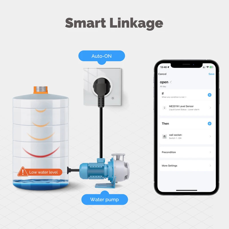 Wifi Water Sensor - MOES Tuya WiFi/ZigBee slimme waterniveausensor met