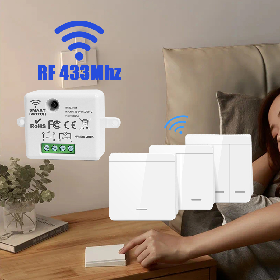 Smart Ir Remote Controller - RF 433Mhz Afstandsbediening Draadloos Licht Wandschakelaar