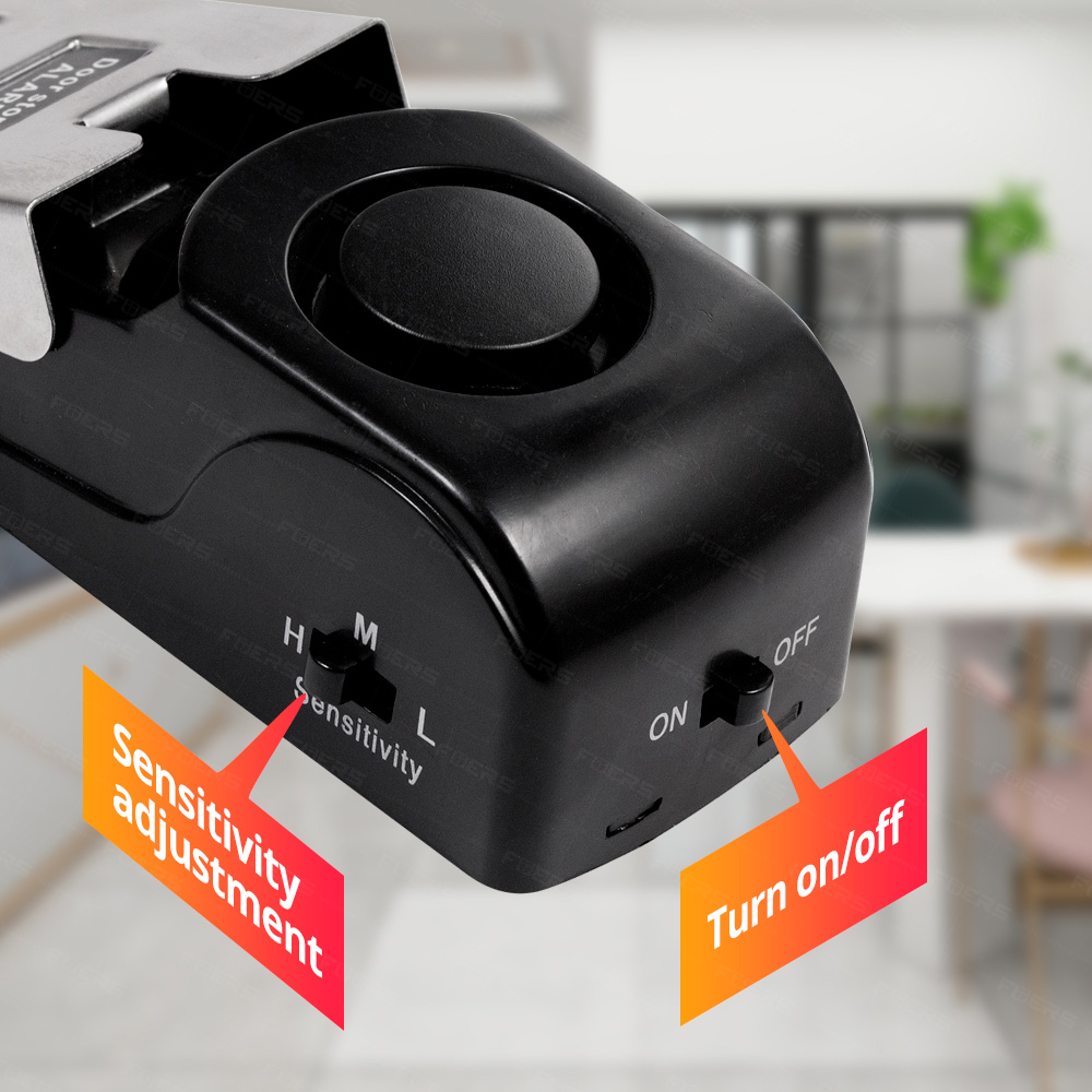 Wireless Door Sensor - FUERS Deurstop Alarmsysteem 120dB Luid Draadloos