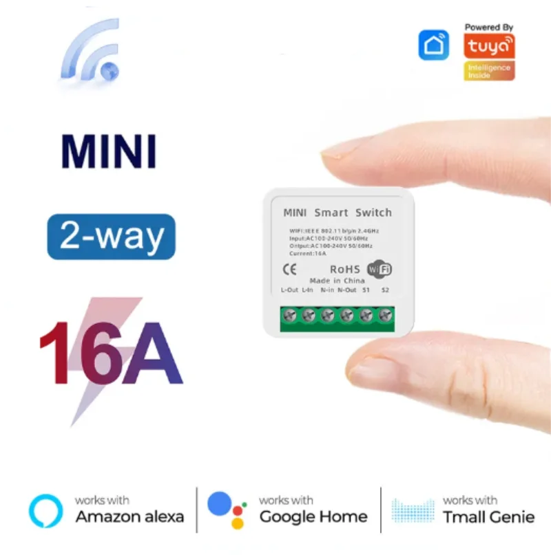 Smart Home Outdoor - Tuya Mini 16A WiFi Switch Smart
