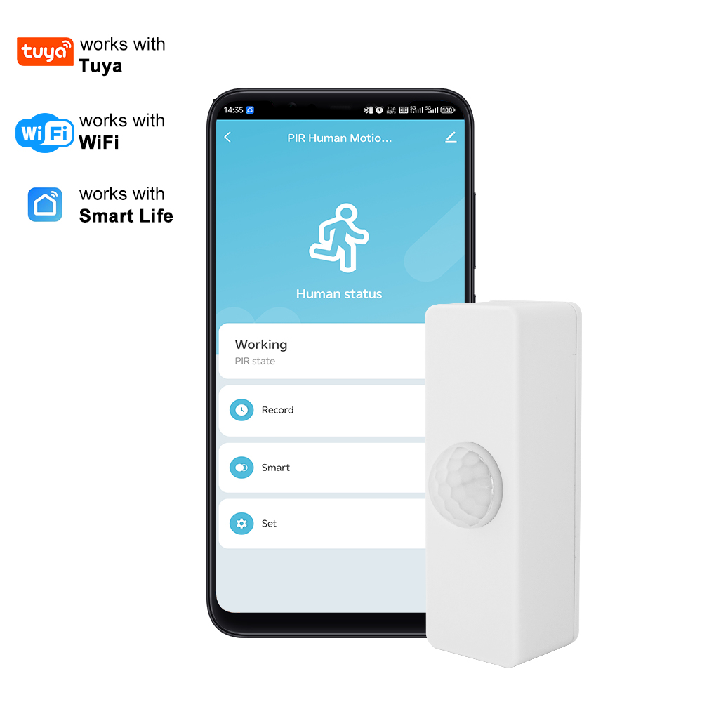 Smart Home Monitor - Tuya Smart PIR-bewegingssensor Smart Home WiFi