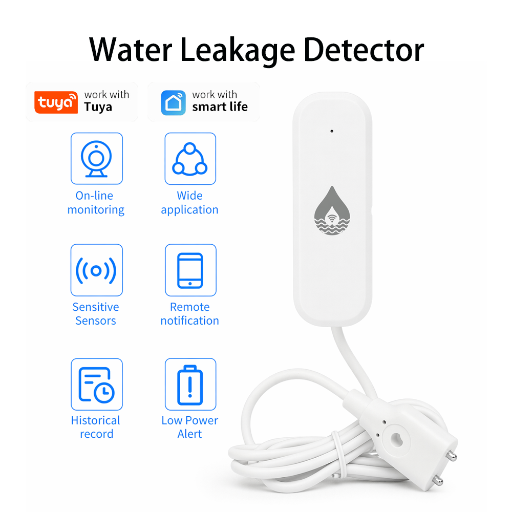 Wifi Water Sensor - YFK WiFi/Zigbee Waterlekkage Alarmsensor Tuya Smart