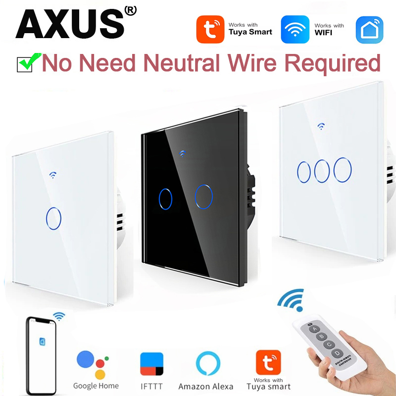 Smart Home Solution - AXUS EU WiFi Slimme Lichtschakelaars Zonder