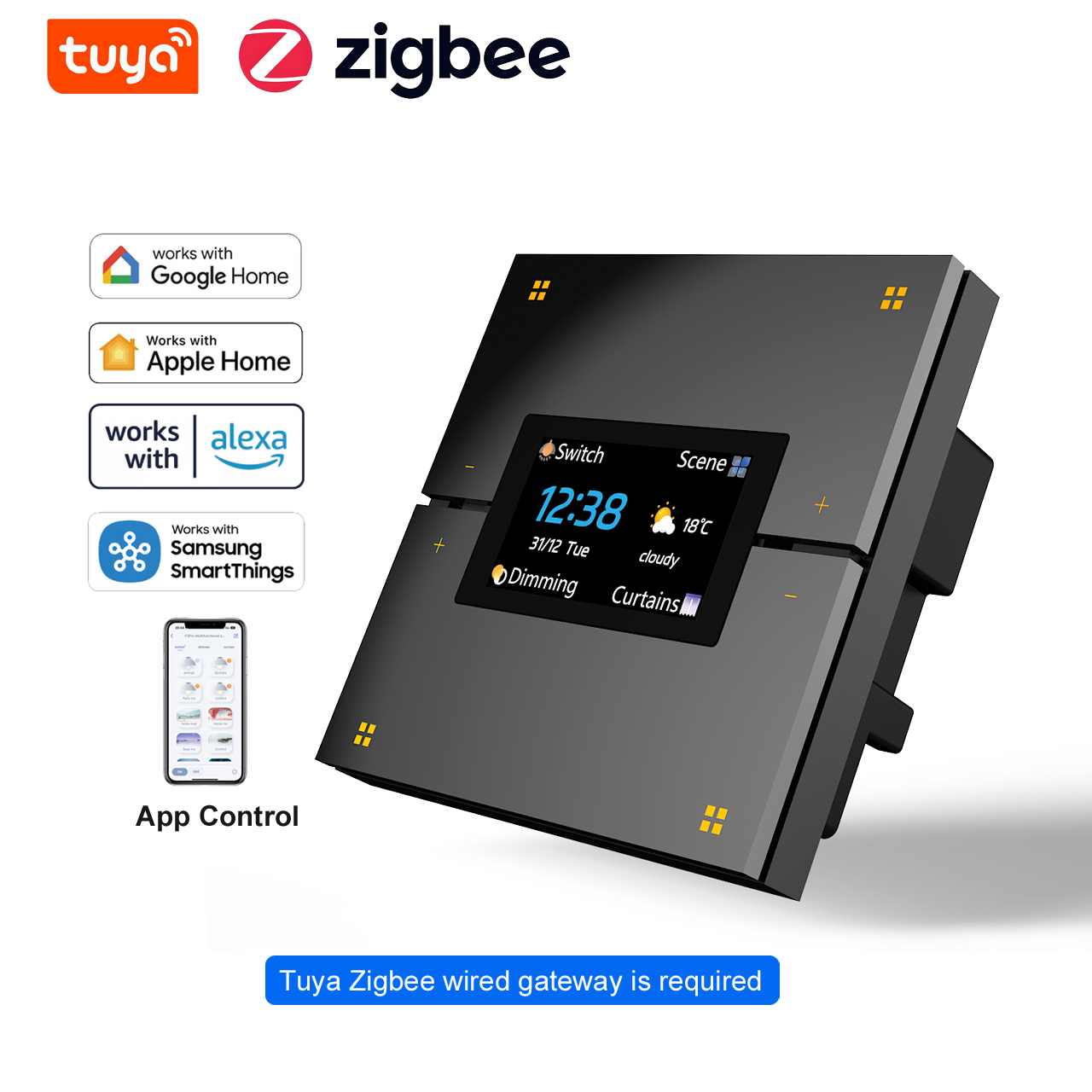Smart Home Hotel - M9 Pro 8-knops UK Tuya Smart
