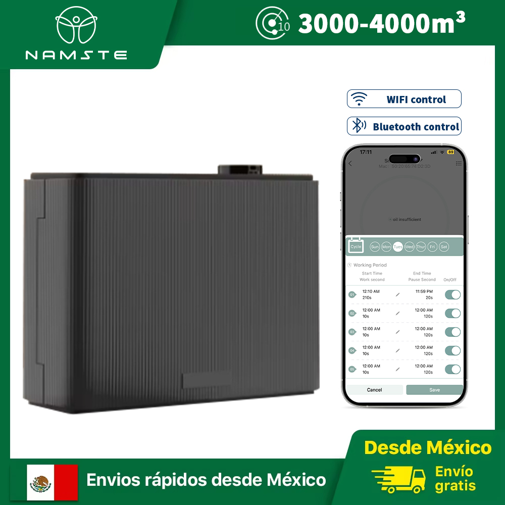 Smart Home Hotel - NAMSTE 800ML Geurverspreider Smart Timing Geurmachine