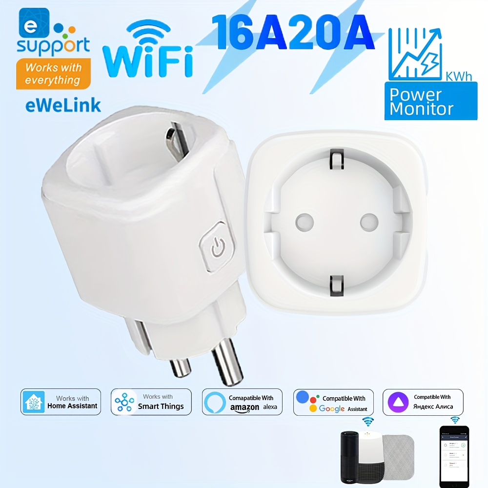 Smart Ir Remote Controller - EWeLink Smart WiFi-aansluiting EU-afstandsbediening/timerschakelaar/batterijtelling compatibel met