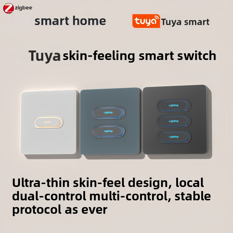 Smart Home Monitor - Tuya Zigbee Intelligente knopschakelaar Dubbele bediening