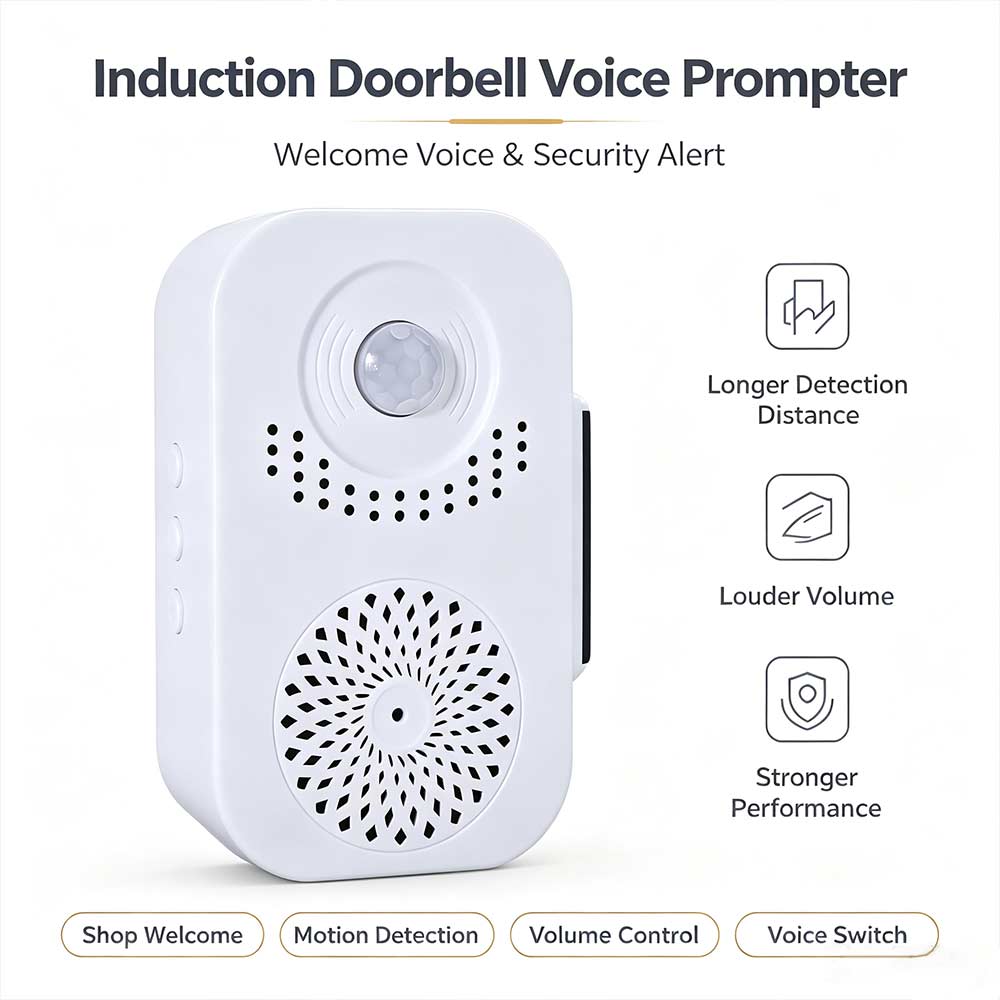 Wireless Door Sensor - Draadloze beveiligingswaarschuwing, welkomstapparaat, deurbel, PIR-bewegingssensor, gastenbel,