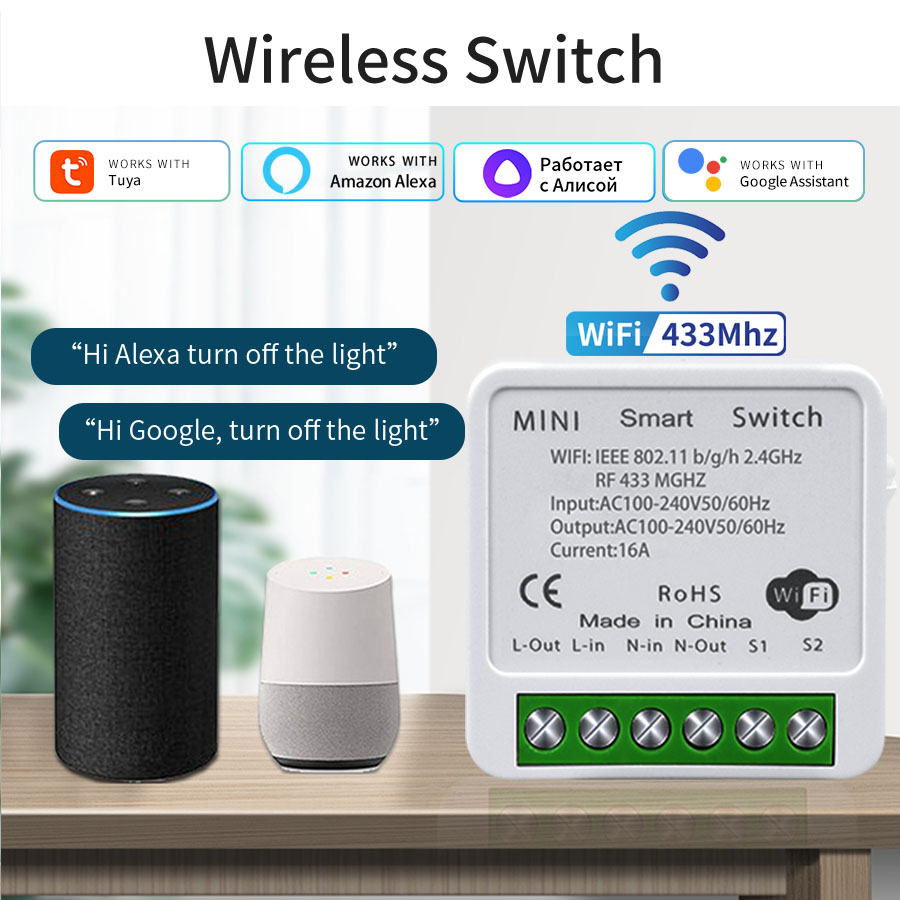 16A 20A WiFi Smart Switch 2-we - Smart Home Solution recensie en prijs