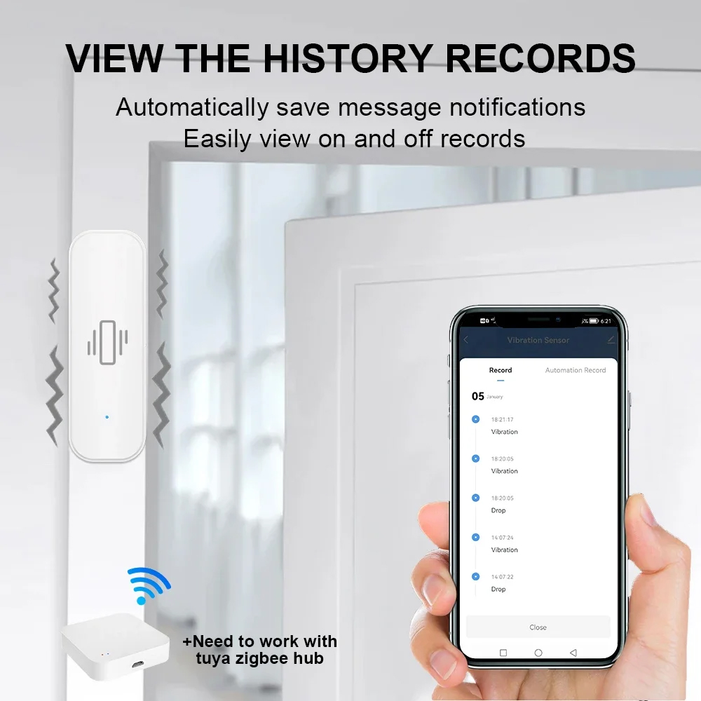 Smart ZigBee Trillingssensor A - Smart Home Monitor recensie en prijs