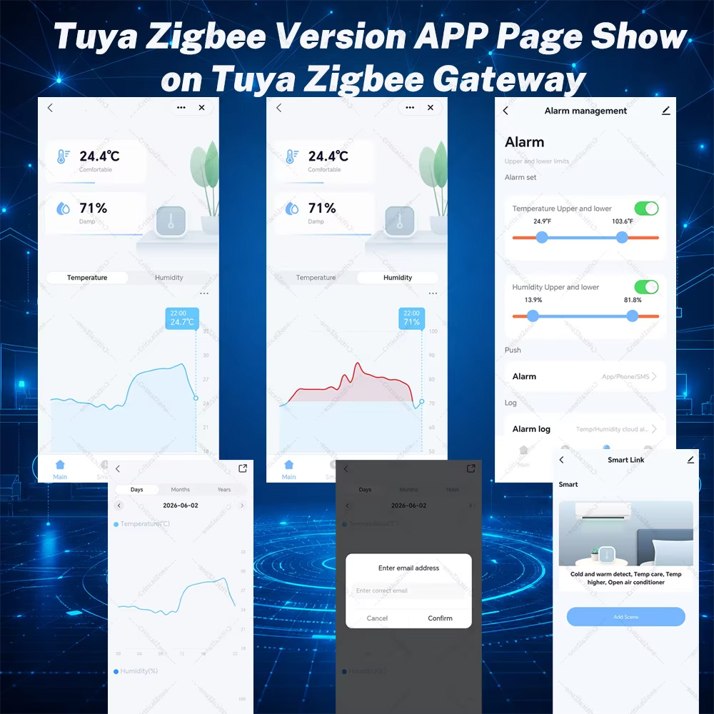 Zigbee Temperatuur- en Luchtvo - Smart Home Tablet recensie en prijs