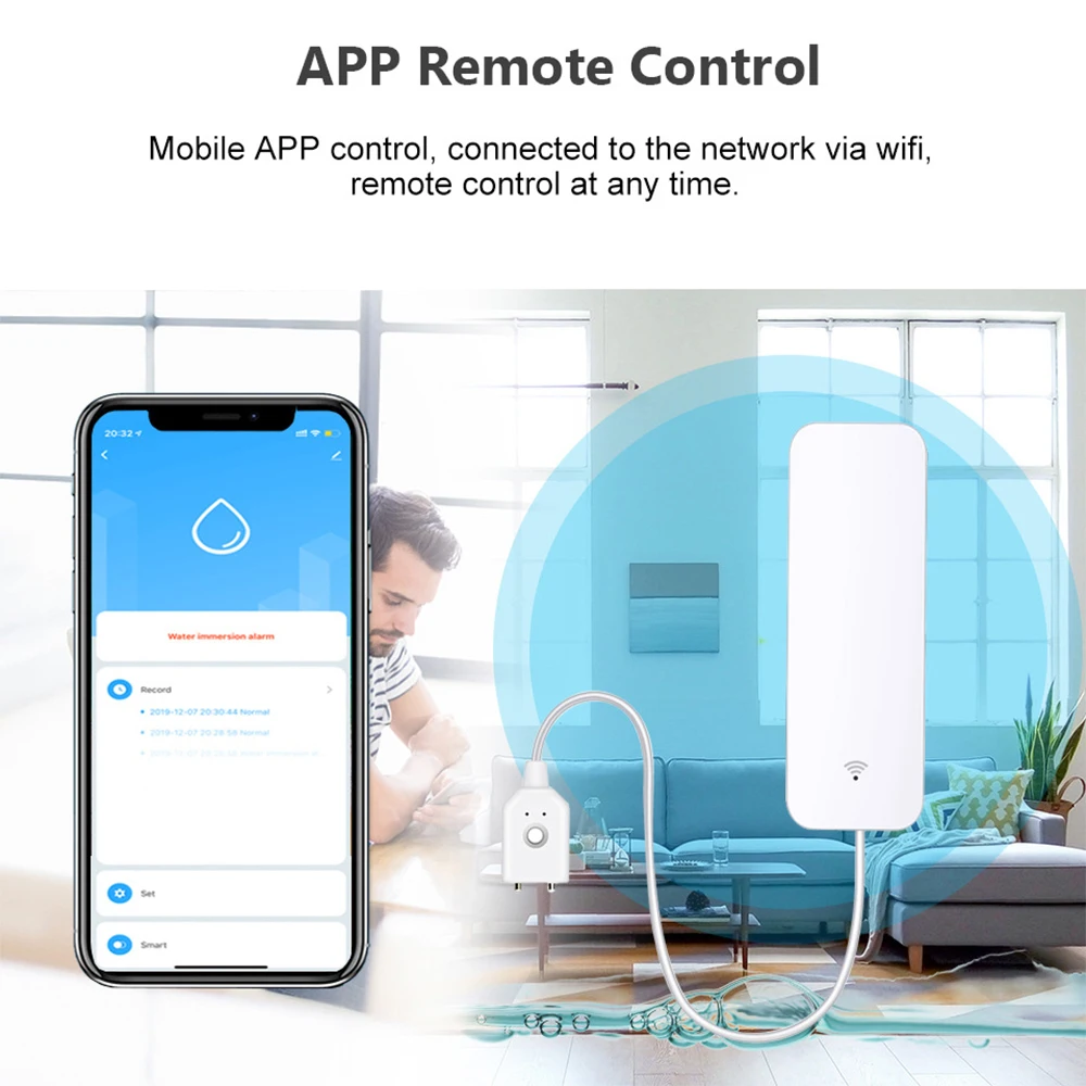 Tuya WiFi Zigbee Watersensor S - Wifi Water Sensor recensie en prijs