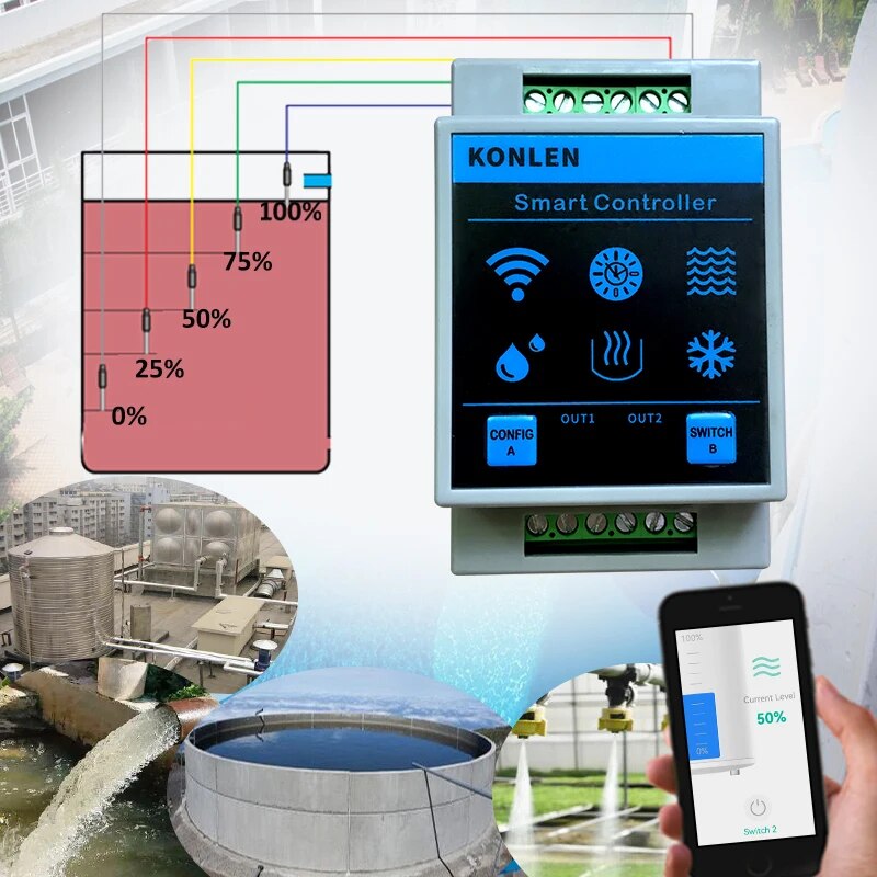 KONLEN Tuya Waterniveausensor  - Wifi Water Sensor recensie en prijs